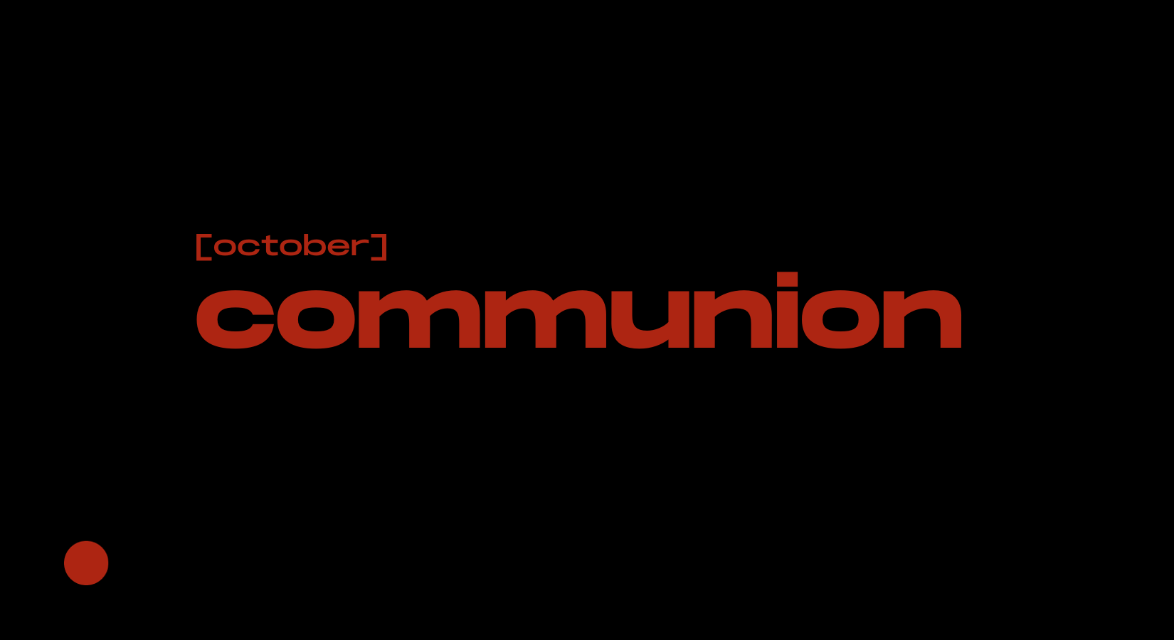 october communion