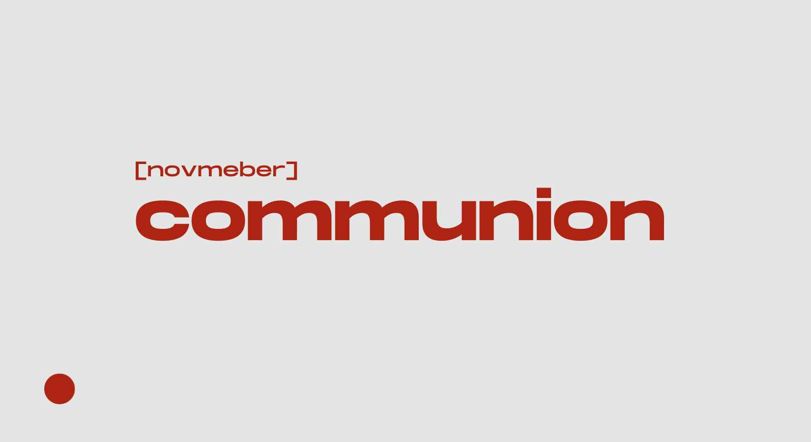 november communion